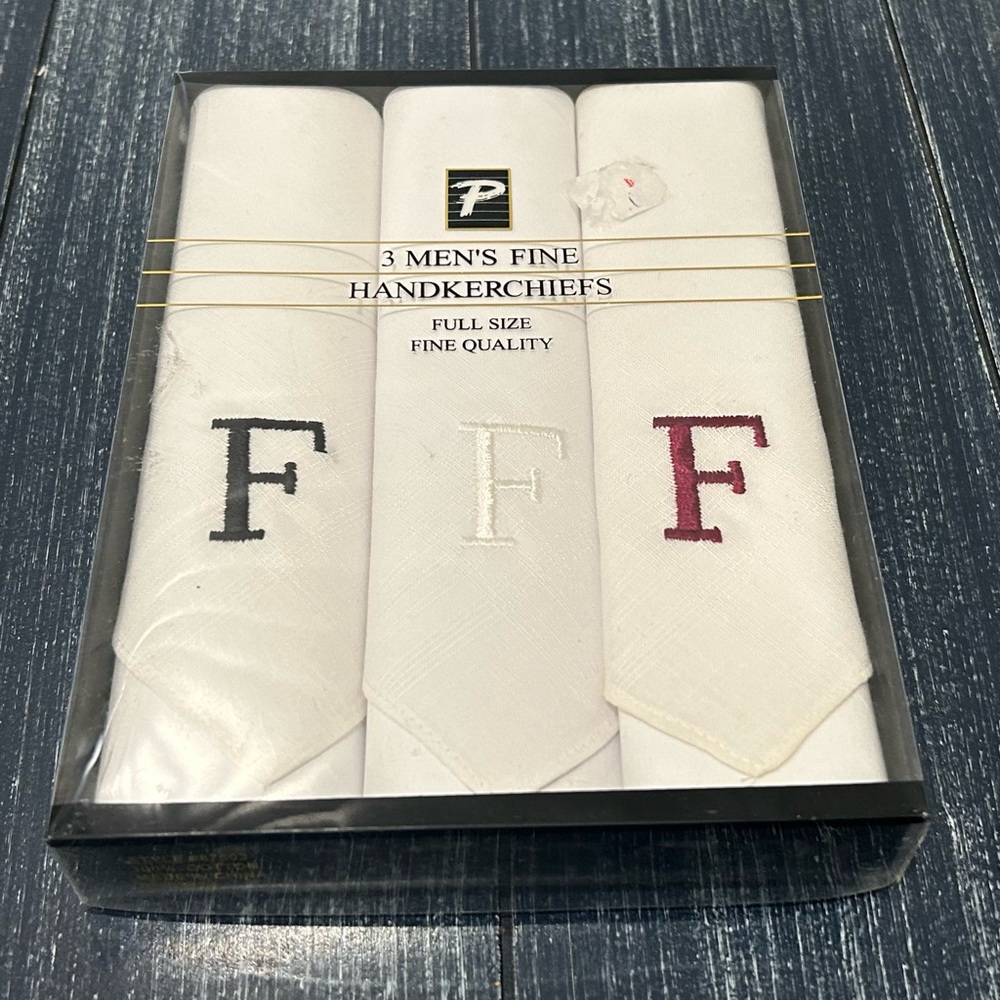 Paris Accessories Monogrammed Handkerchiefs